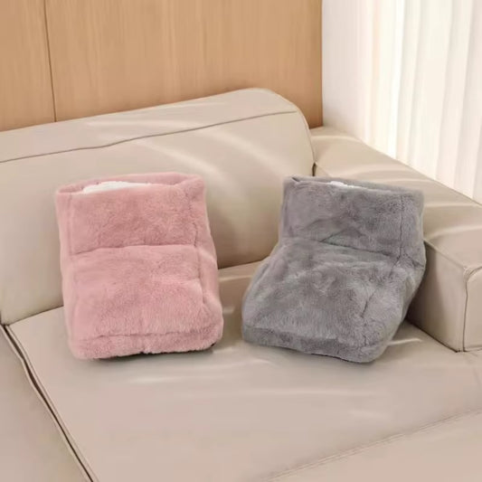 USB Electric Foot Warmer Plush Heating Slippers Thermostatic Shoes Winter Feet Heater for Home Bedroom Sleeping Thermal